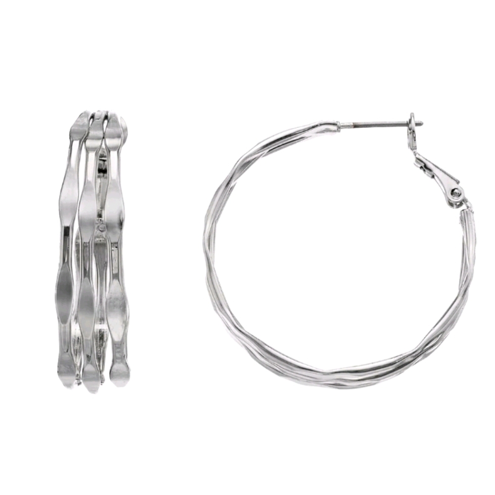 Simply Vera Vera Wang Triple Ring Hoop Earrings